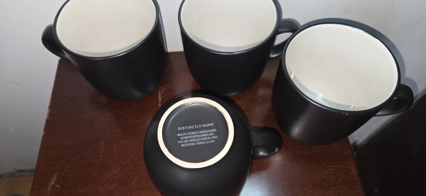 Set of 4 Distinctly Home Stoneware Mugs - photo 3