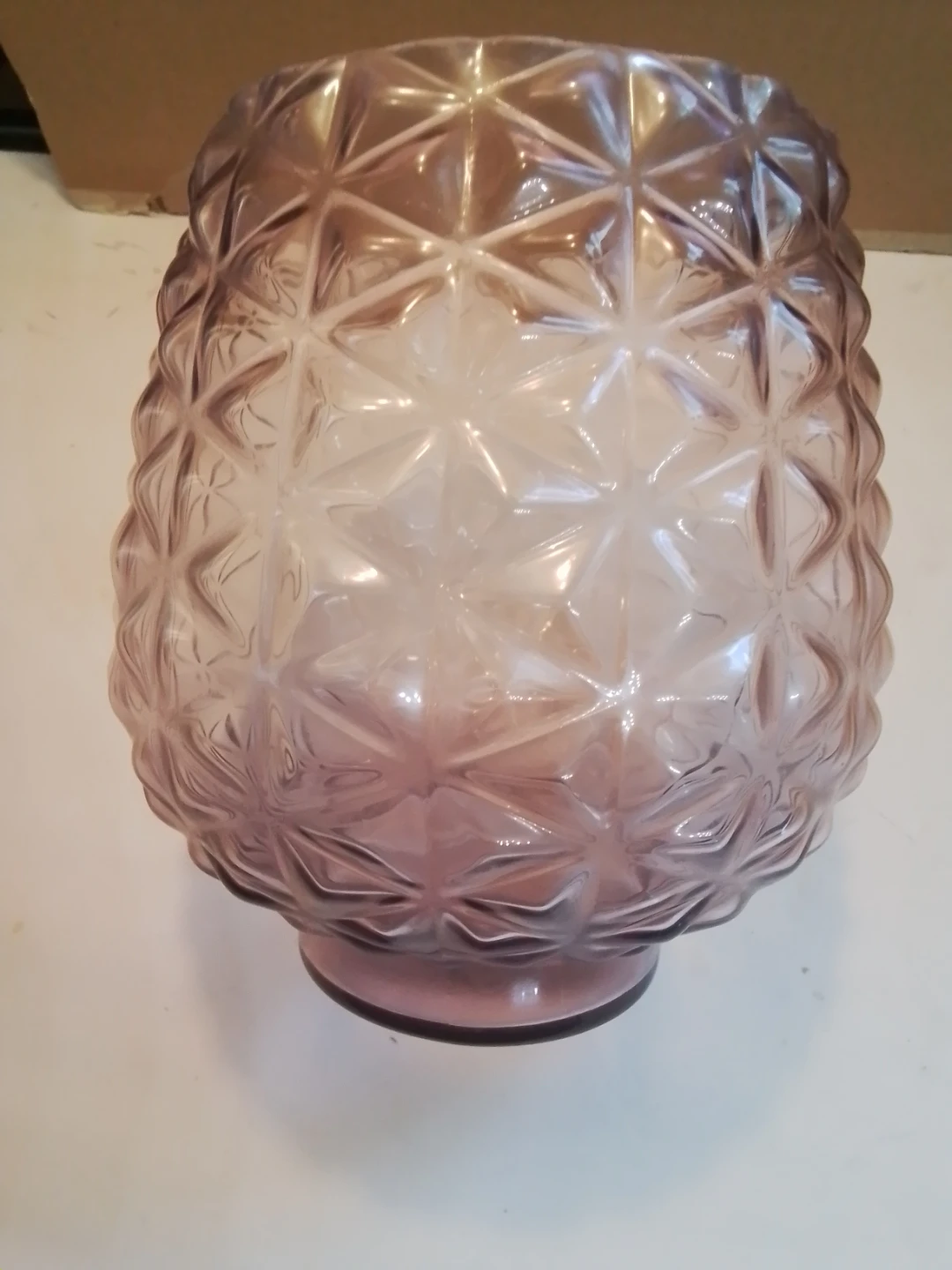 Rare Large 8" Vintage DPS Polatis Purple Glass Pineapple - photo 3