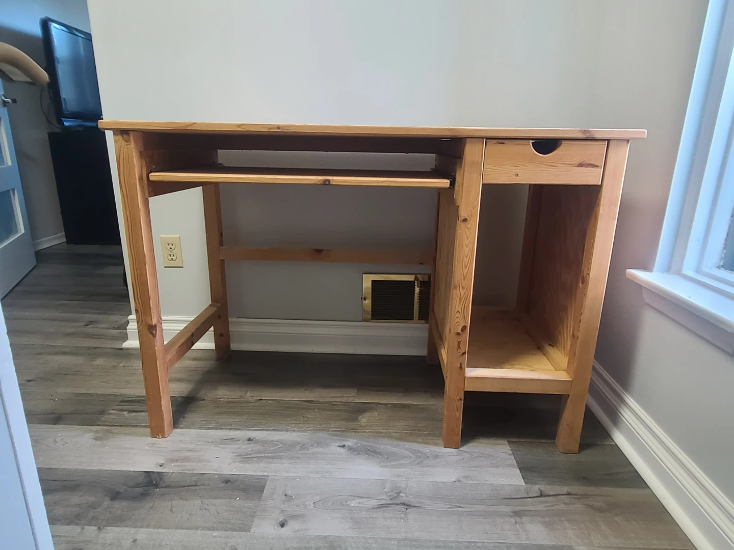 Solid Wood Computer Desk
