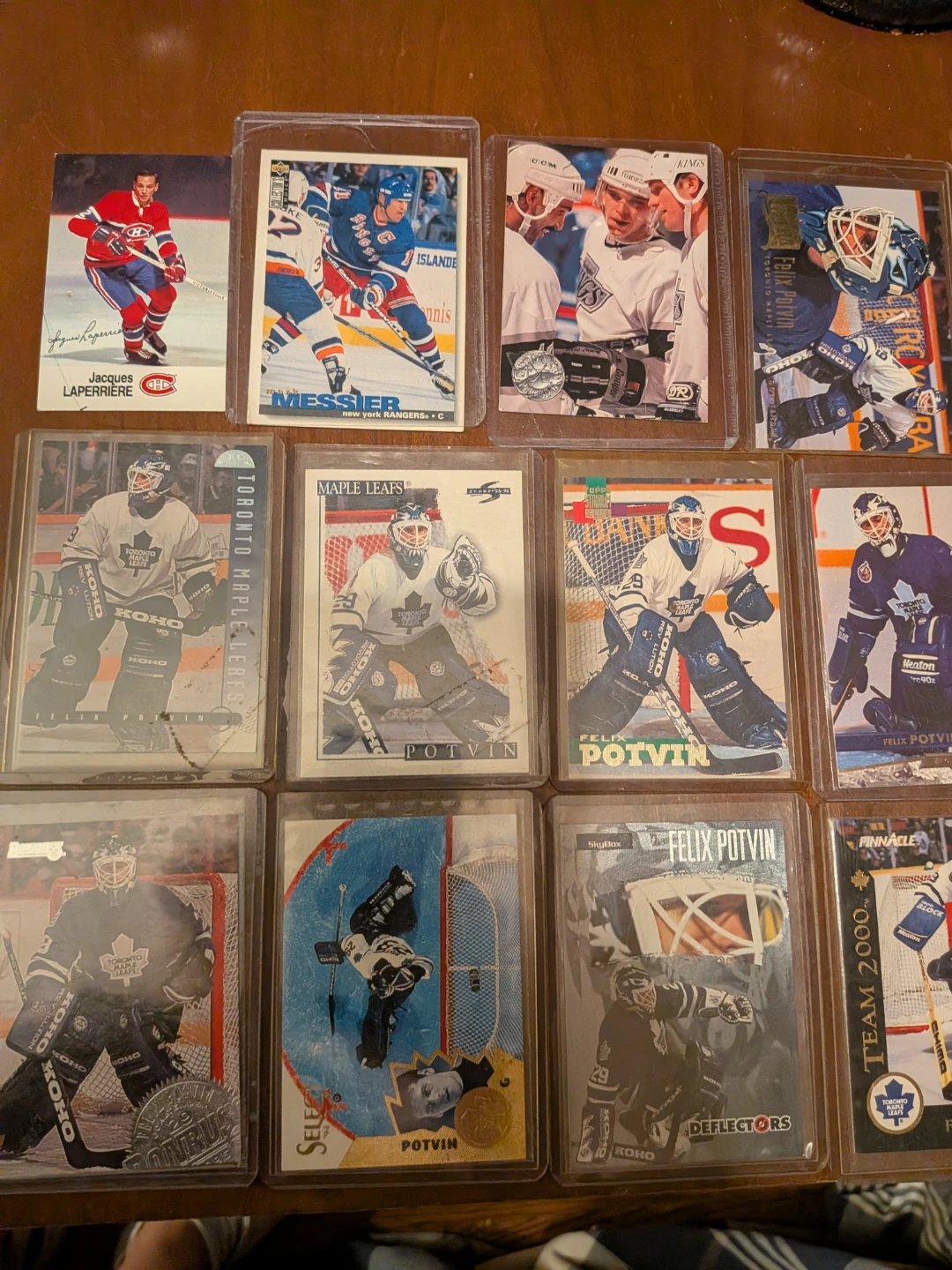 Collection of NHL Hockey Cards featuring Felix Potvin