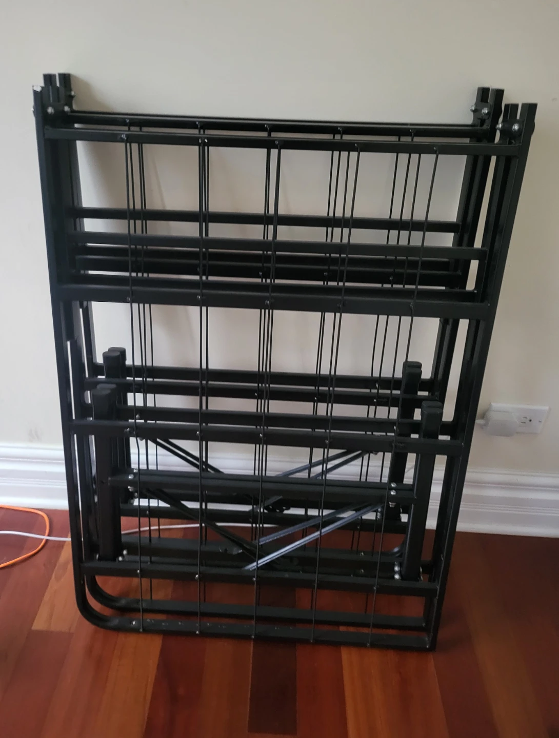 Folding Metal Bed Frame - Twin / Converts to Full Size - photo 2