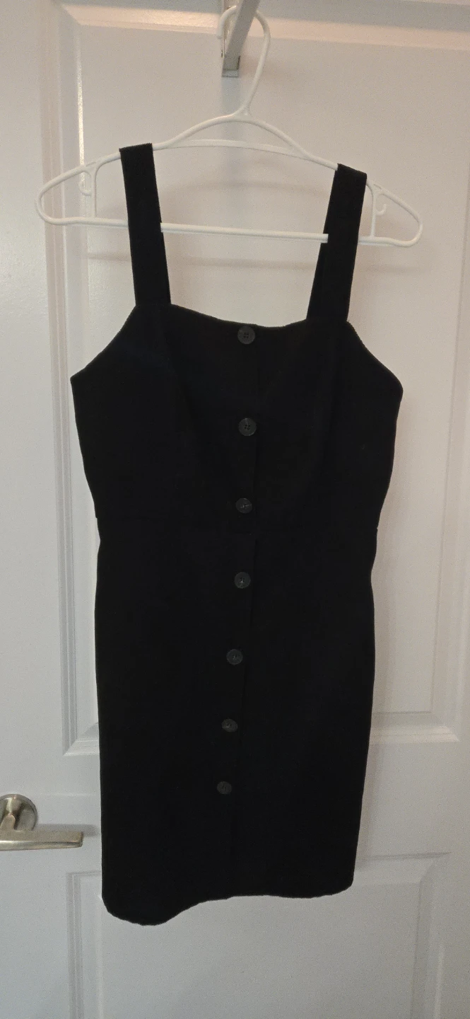Black corduroy dress