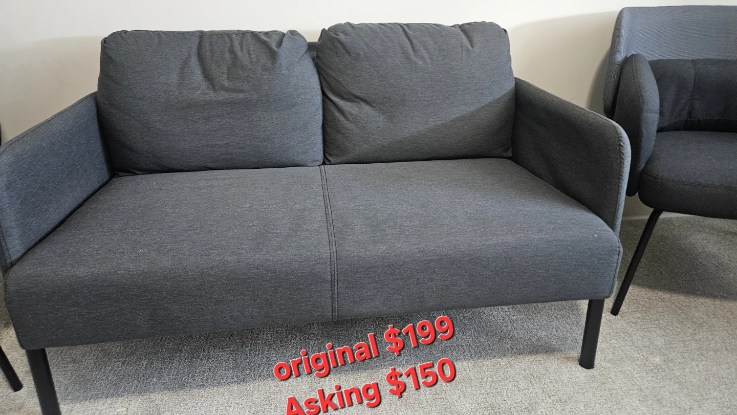 Ikea arm chairs and love seat - photo 2