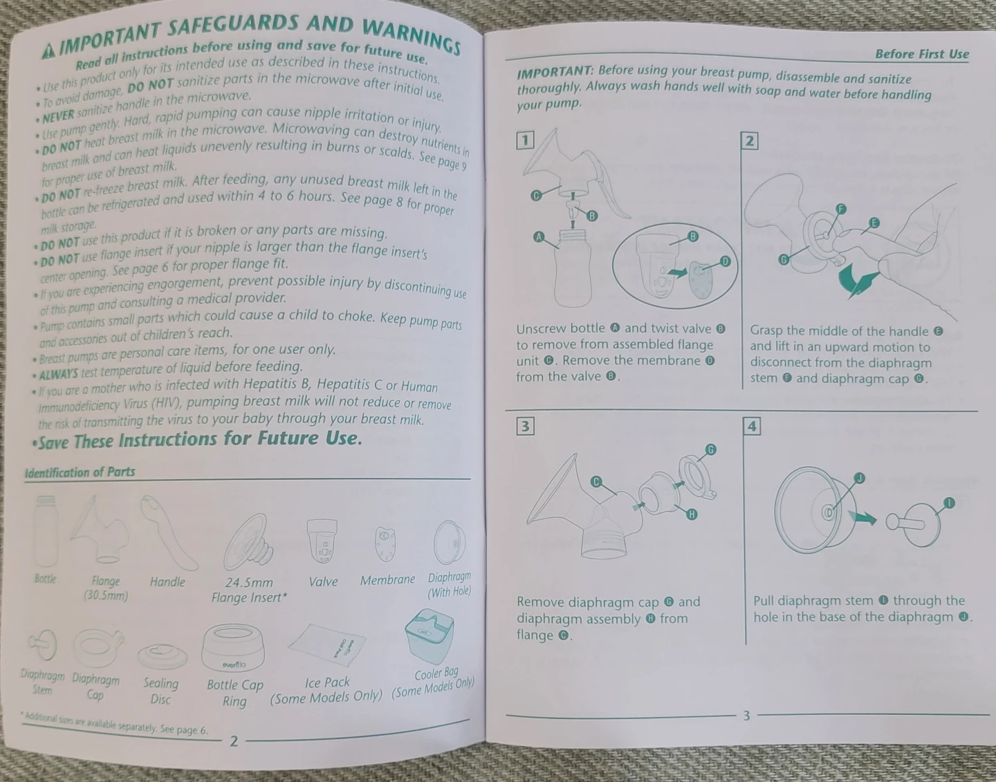 Evenflo Advanced Manual Breast Pump - photo 3