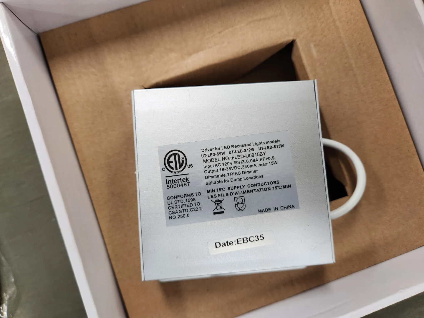 Energy Efficient Lighting 6" LED Recessed Gimbal Light 3000K - photo 4