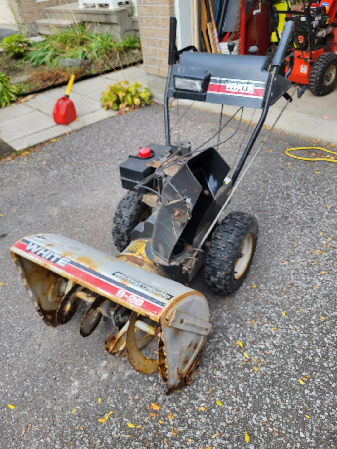 White Gas Snowblower with Electric Start - photo 2