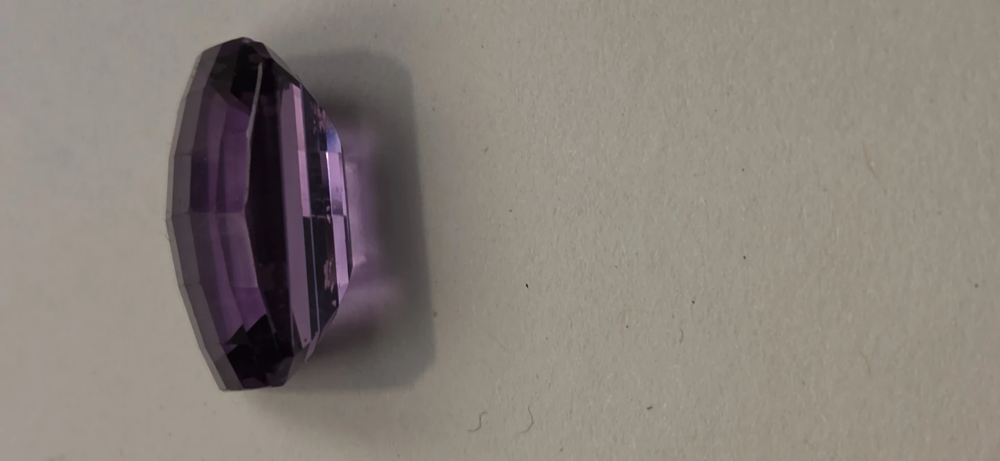Emerald-cut  natural amethyst /emerald-cut Smoky Topaz - photo 3