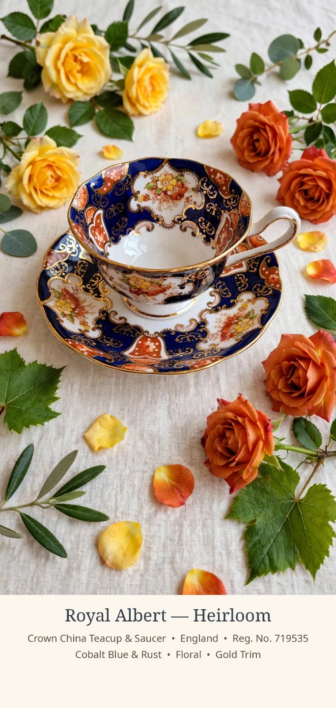 Royal Albert Heirloom Teacup & Saucer