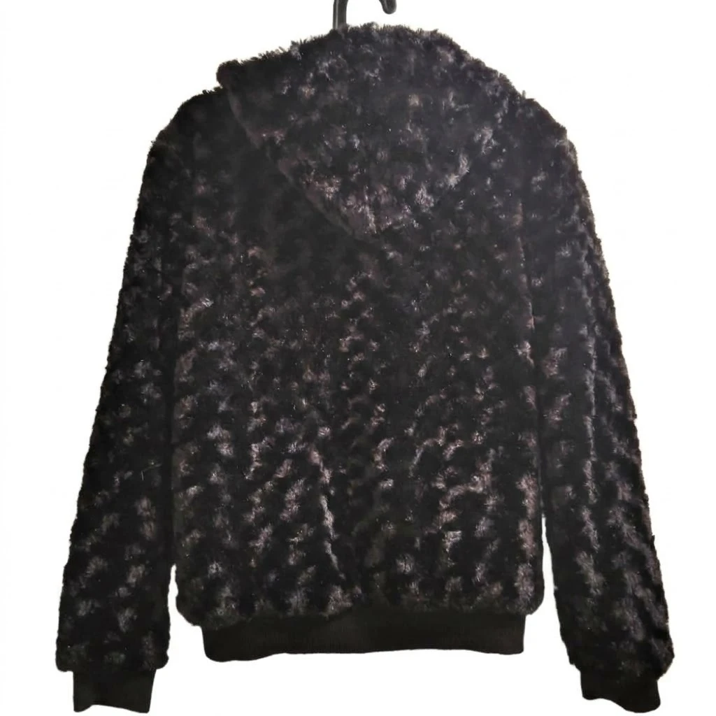 Rock Revolution Black Faux Fur Hooded Jacket - photo 2