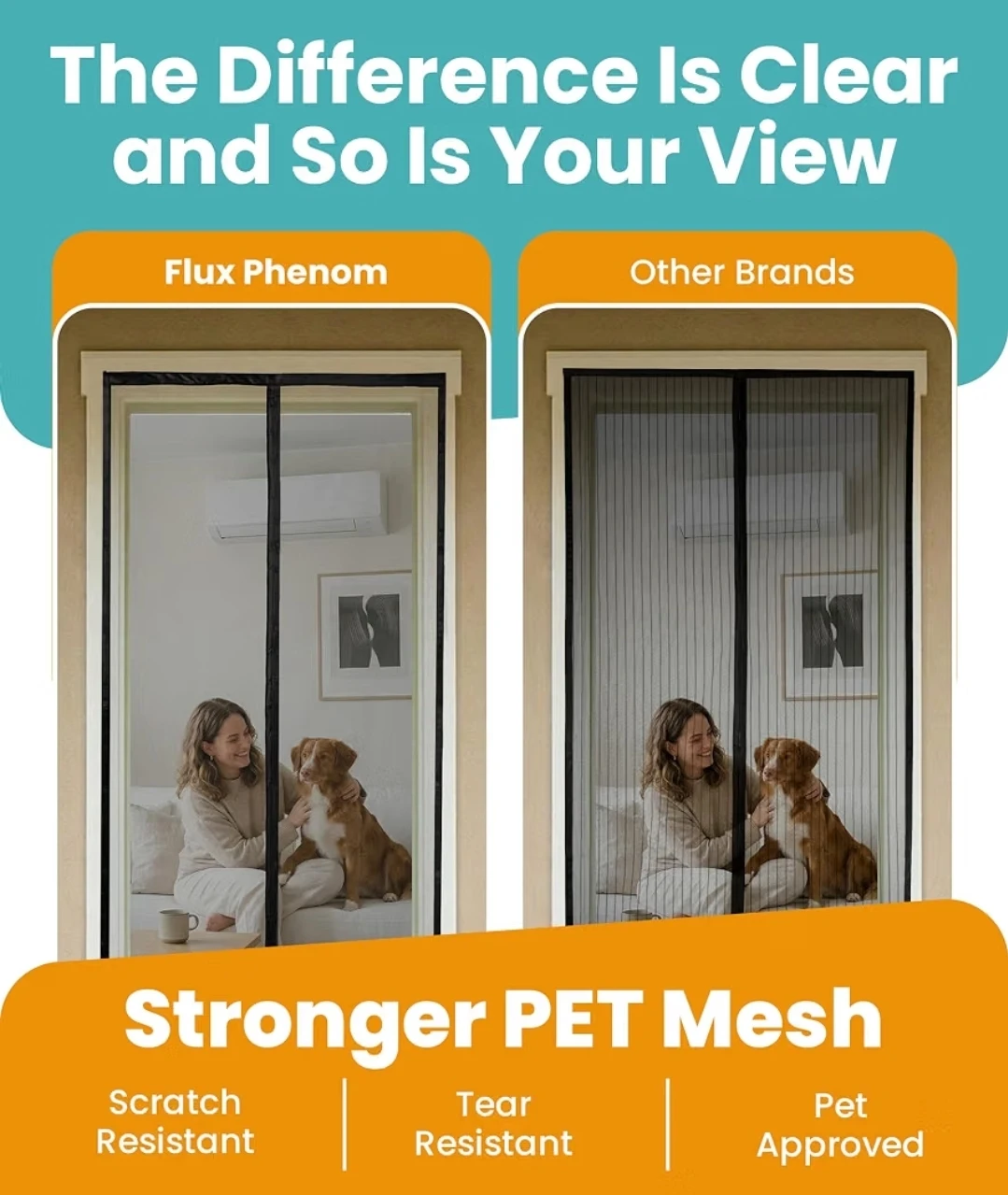New Flux Magnetic Screen Door 38" x 82" - photo 2