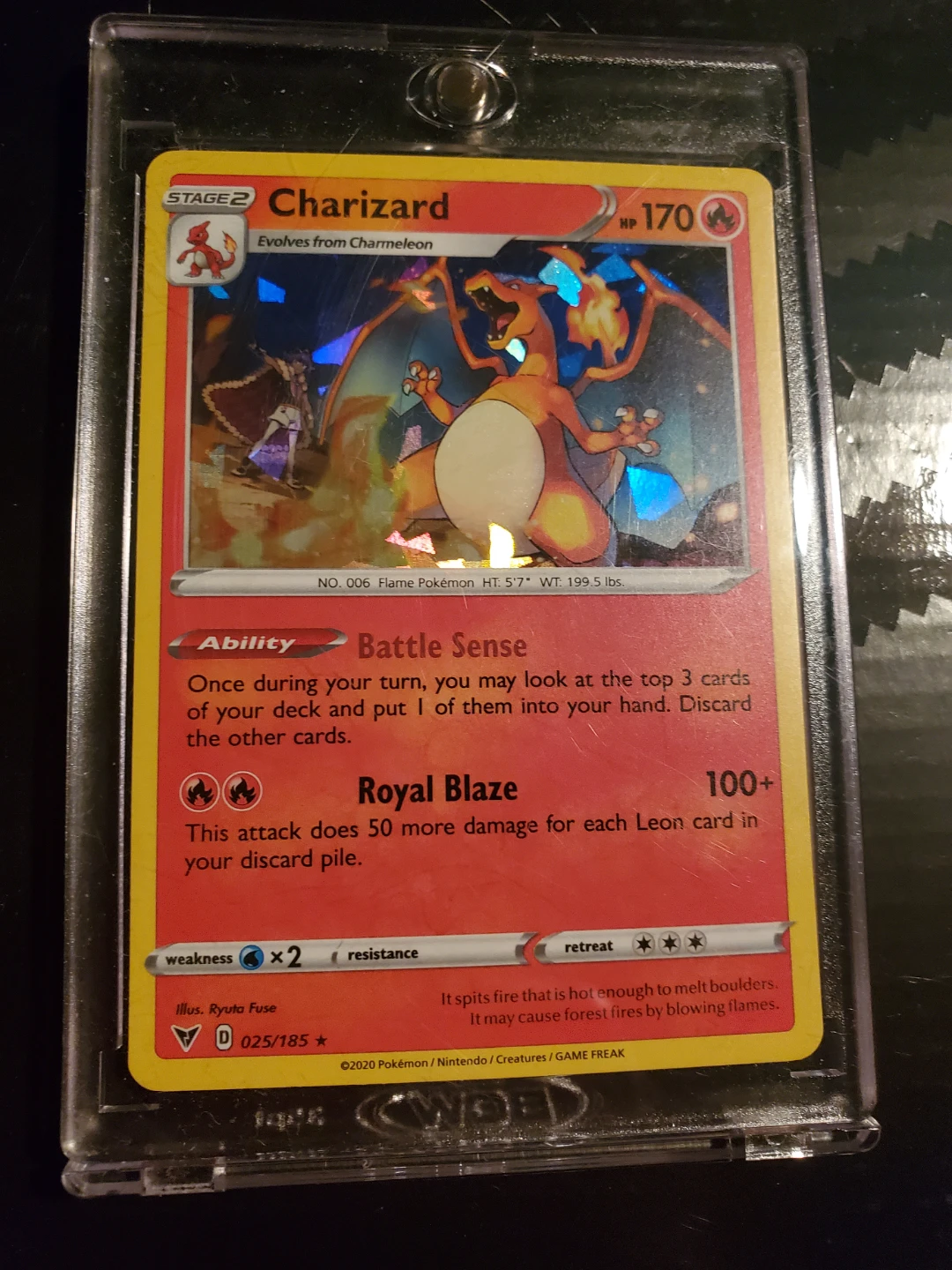 Charzard Holo Cracked Ice