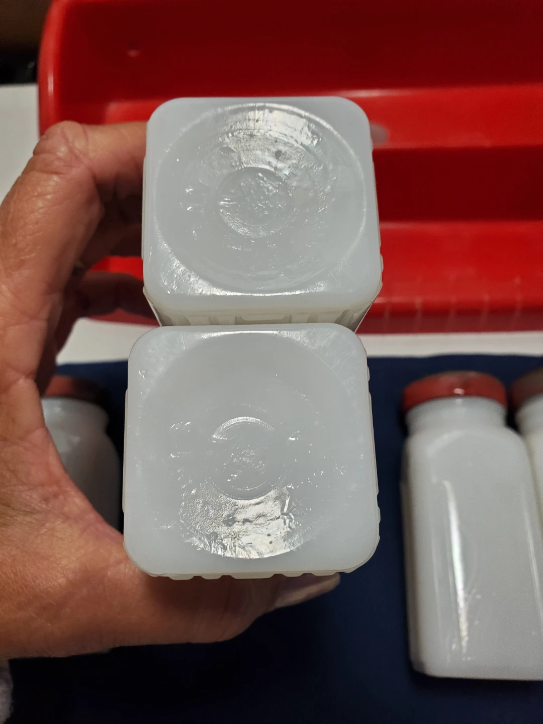 Vintage Milk Glass Spice Jars Set - photo 4