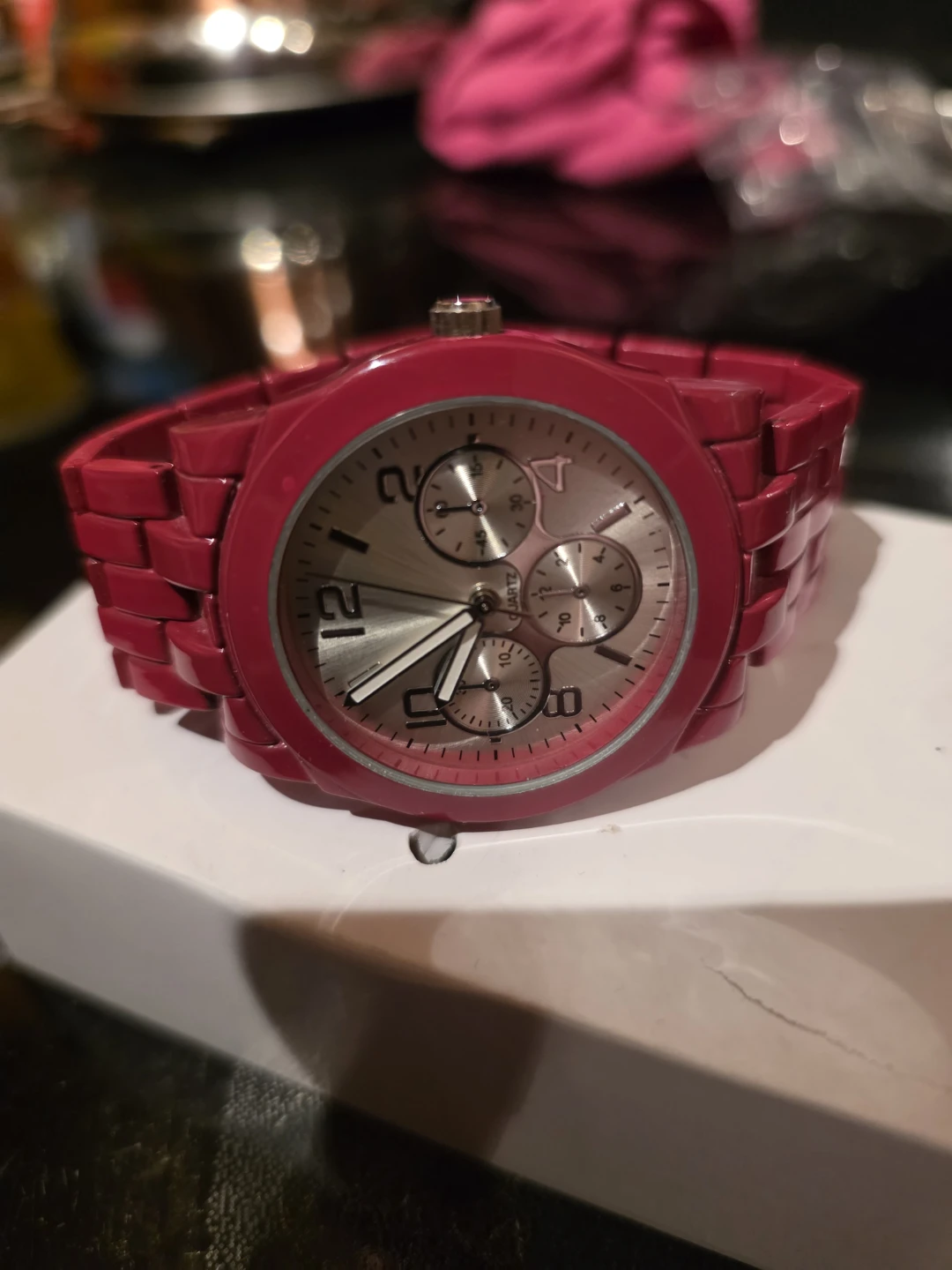 Hot Pink Quartz Watch - photo 2
