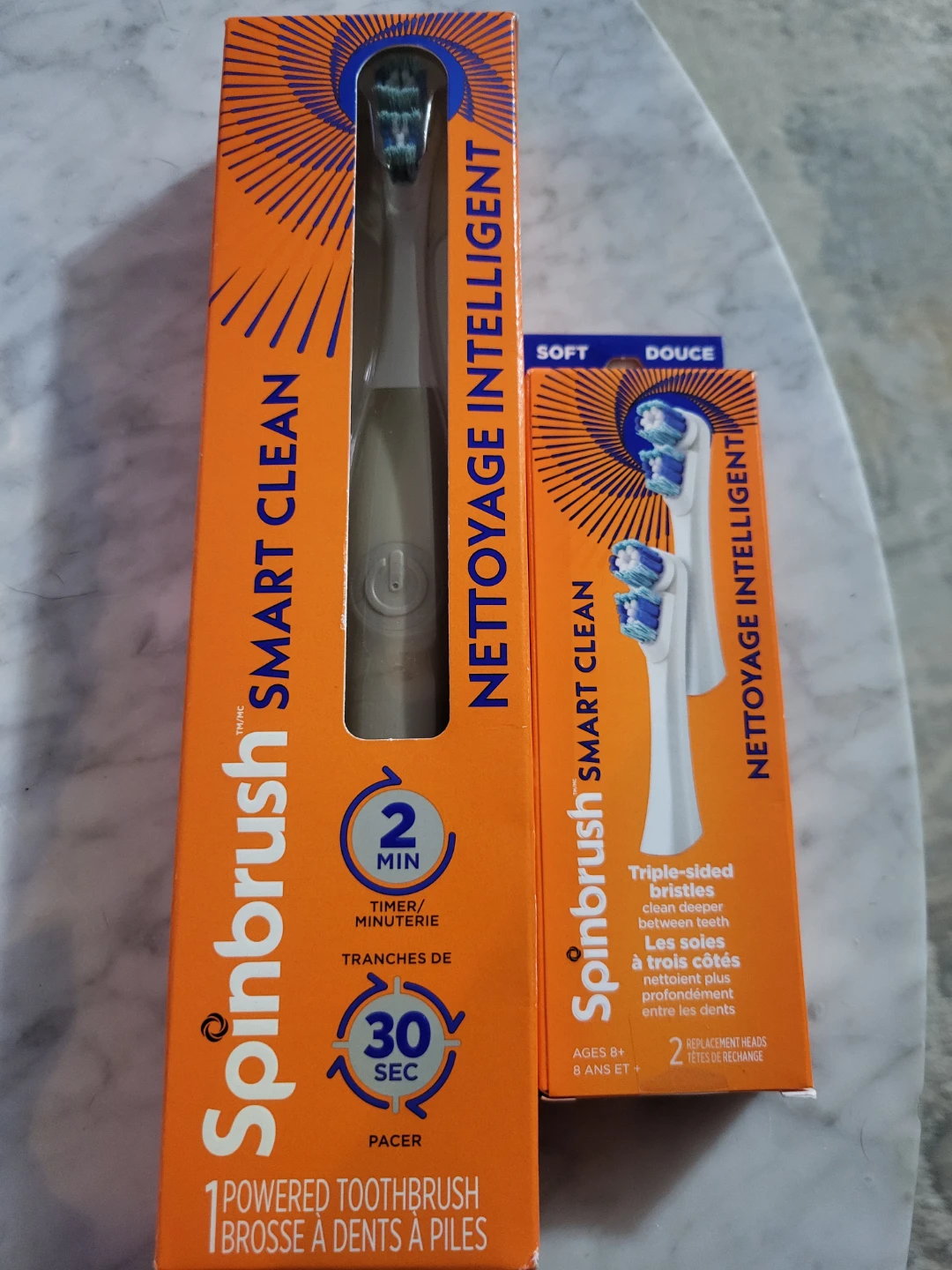 Spinbrush Smart Clean Toothbrush and Replacement Heads