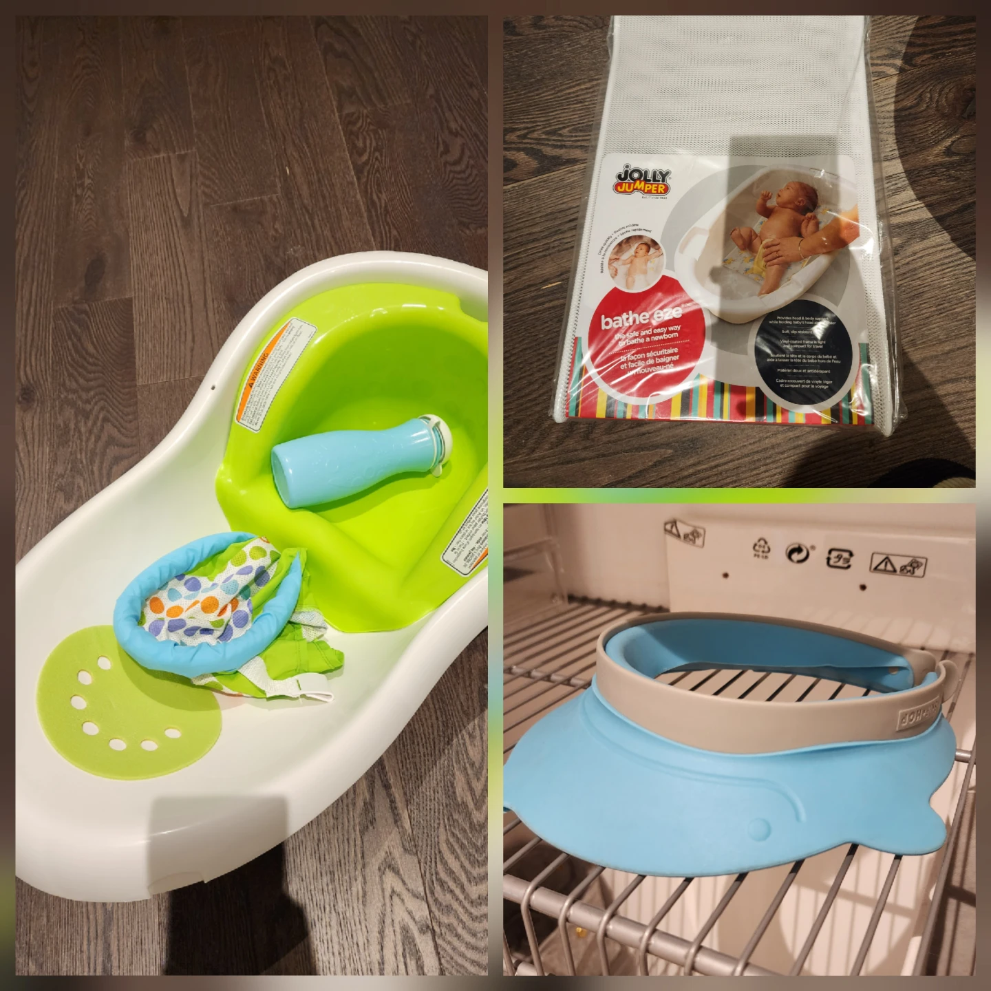 Baby Bathtub (Fisher-Price Tub, Jolly Jumper Net & Shower Visor) - photo 2