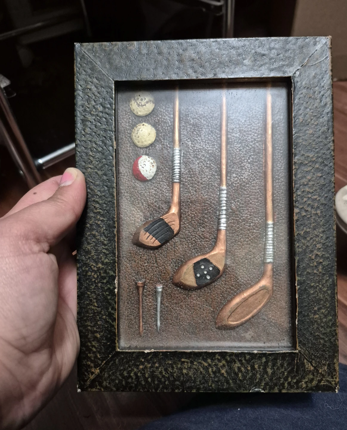 Vintage Golf Themed Window Art