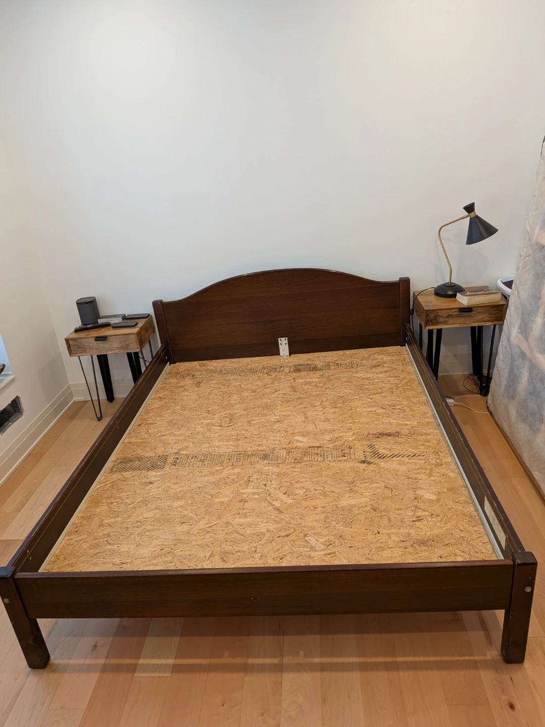 Dark Wood Queen Bed Frame