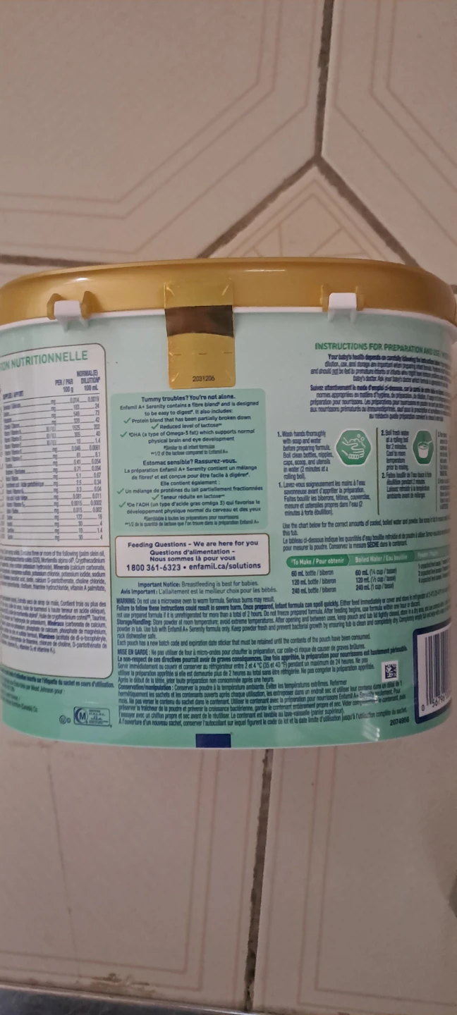 Enfamil A+ Serenity Infant Formula 578g - photo 2