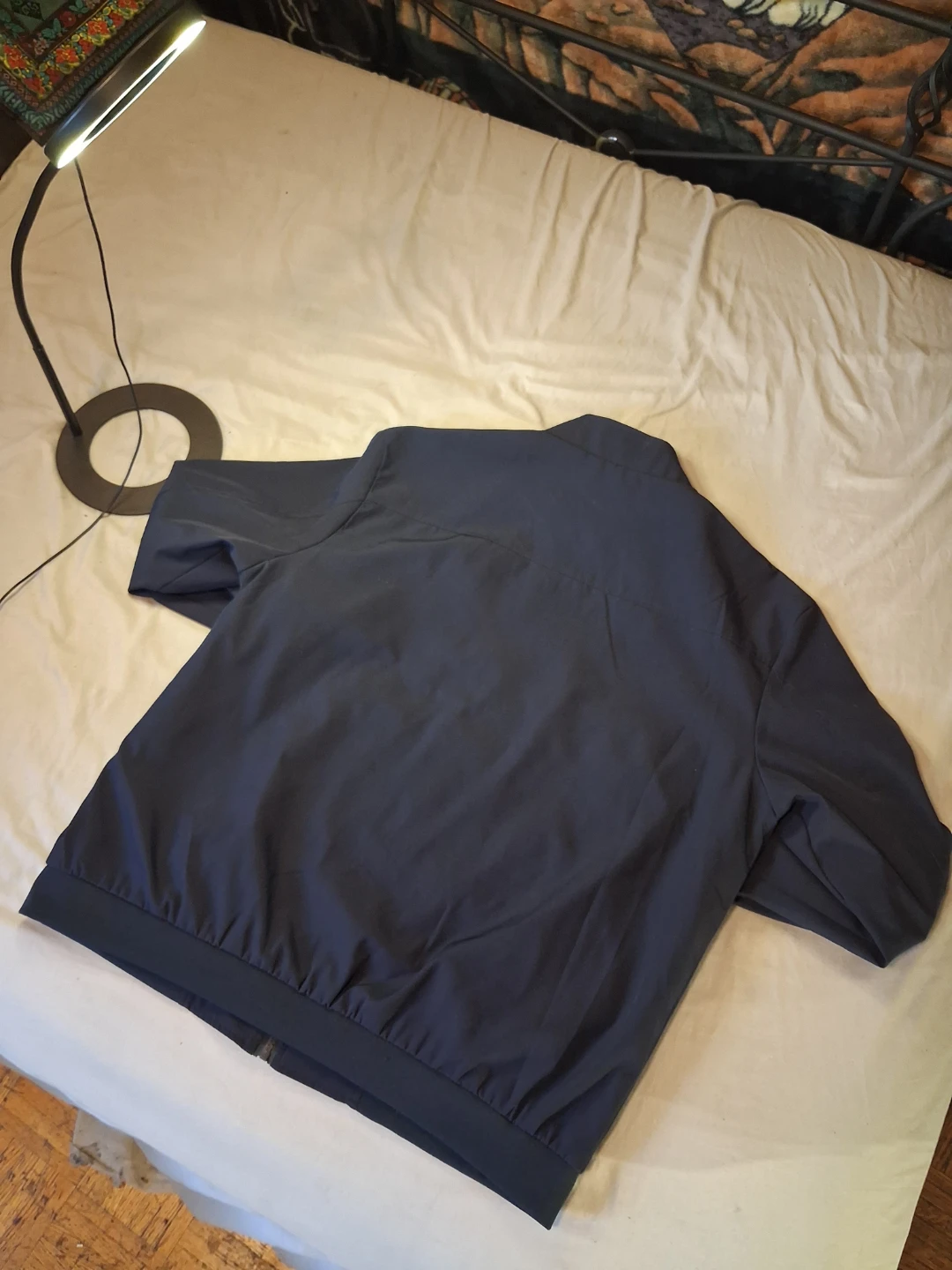 Navy Blue Bomber Jacket Size XXL For Sale - photo 4