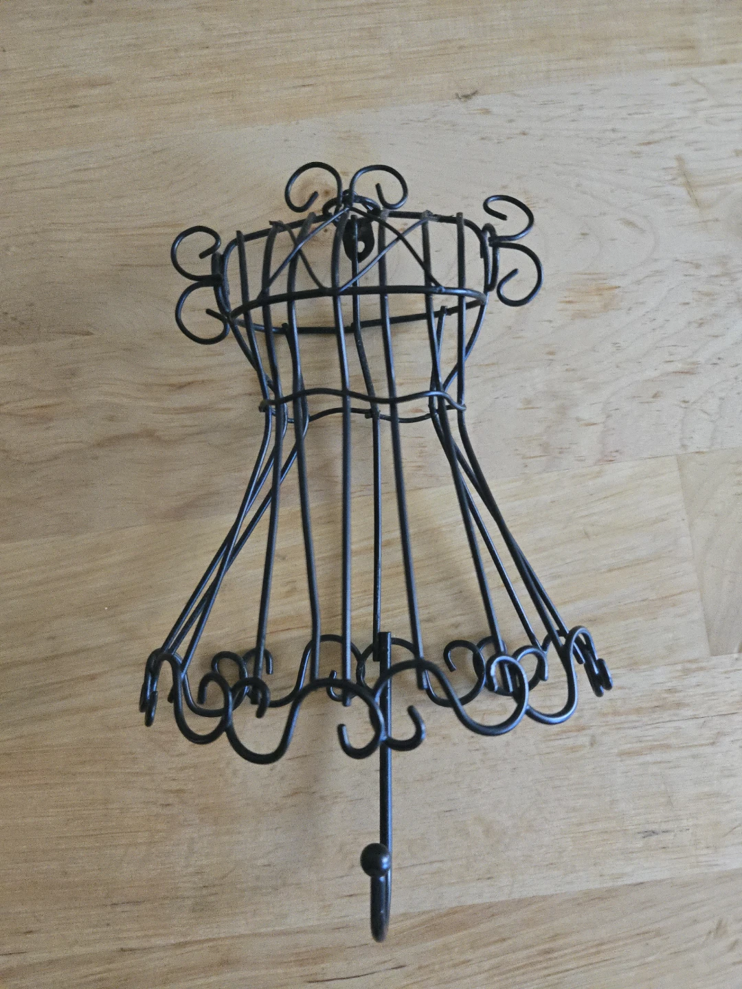 Set of 3 Vintage Style Wire Dress Form Wall Hooks - photo 2