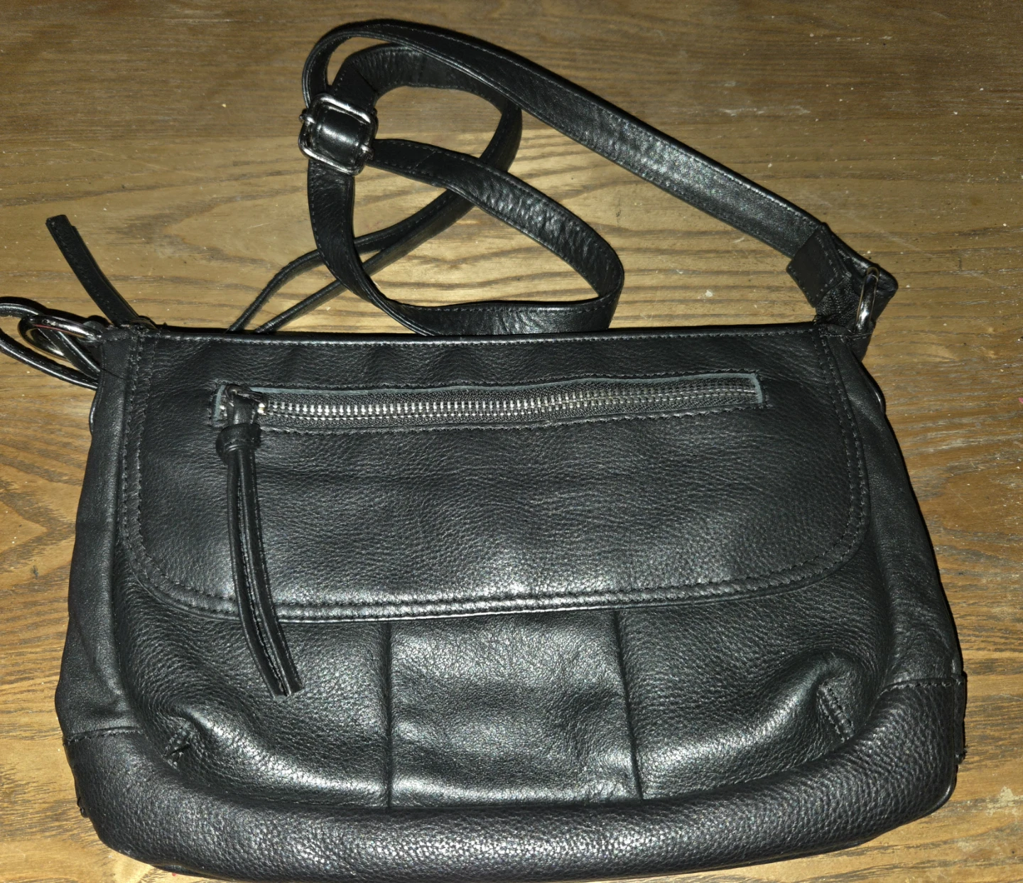 Vintage Great American Leatherworks Black Crossbody Bag - photo 3