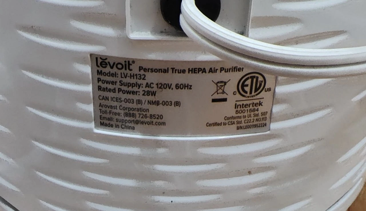 Levoit LV-H132 Personal True HEPA Air Purifier - photo 2