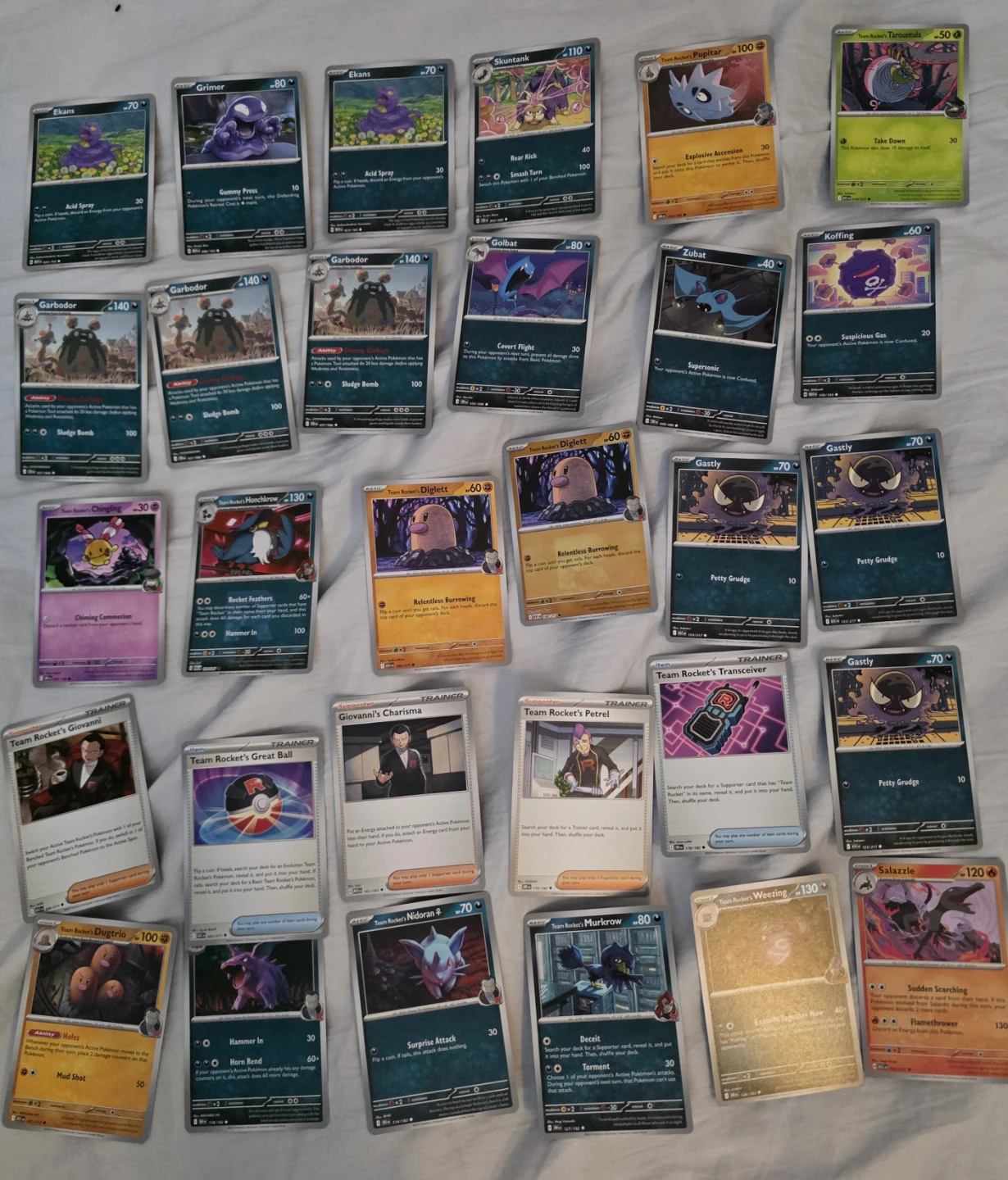 Collection of Pokemon Trading Cards
