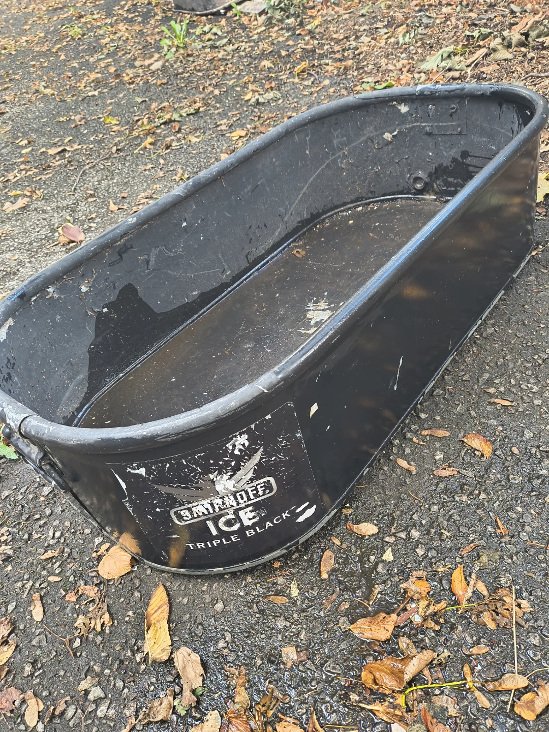 Smirnoff Ice Triple Black Metal Beverage Tub