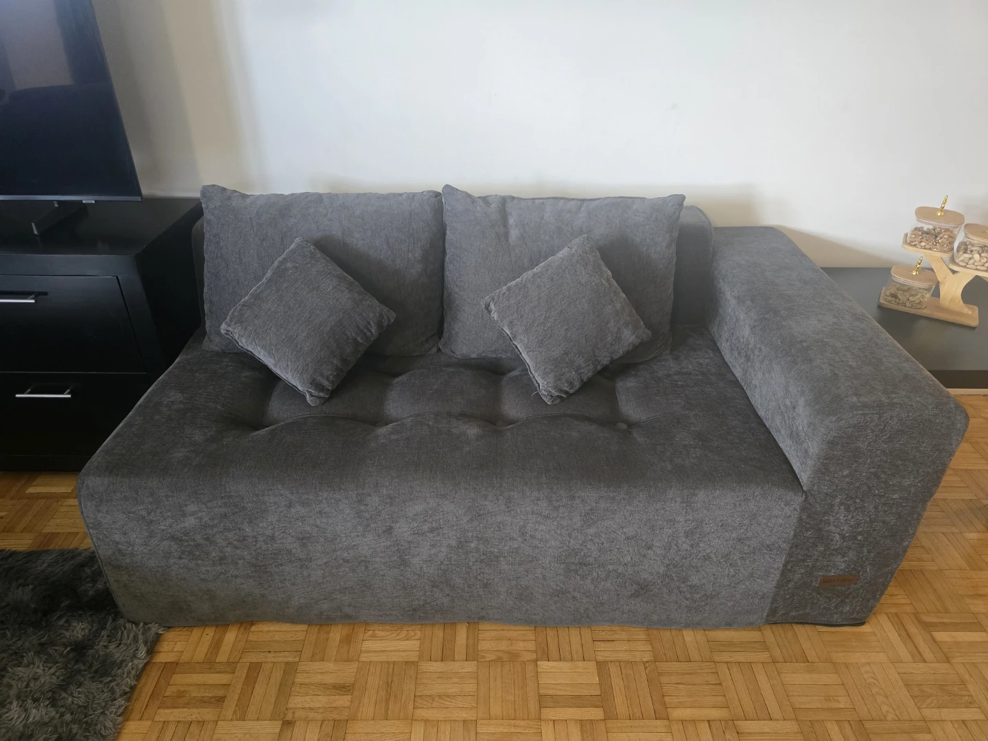 3-Seat Grey Sofa – Great Condition - photo 2