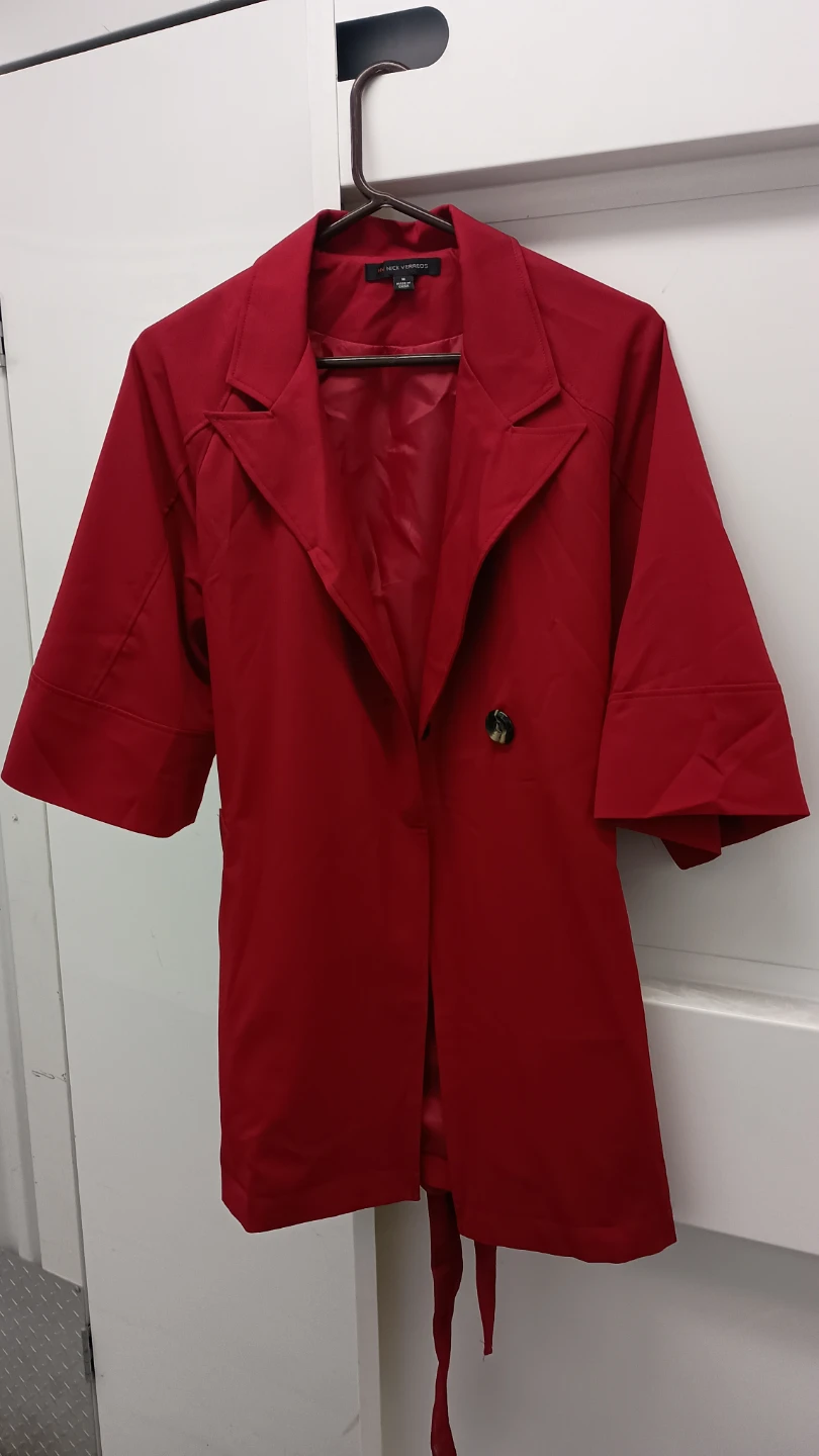 Nick Verreos Red Blazer Size M
