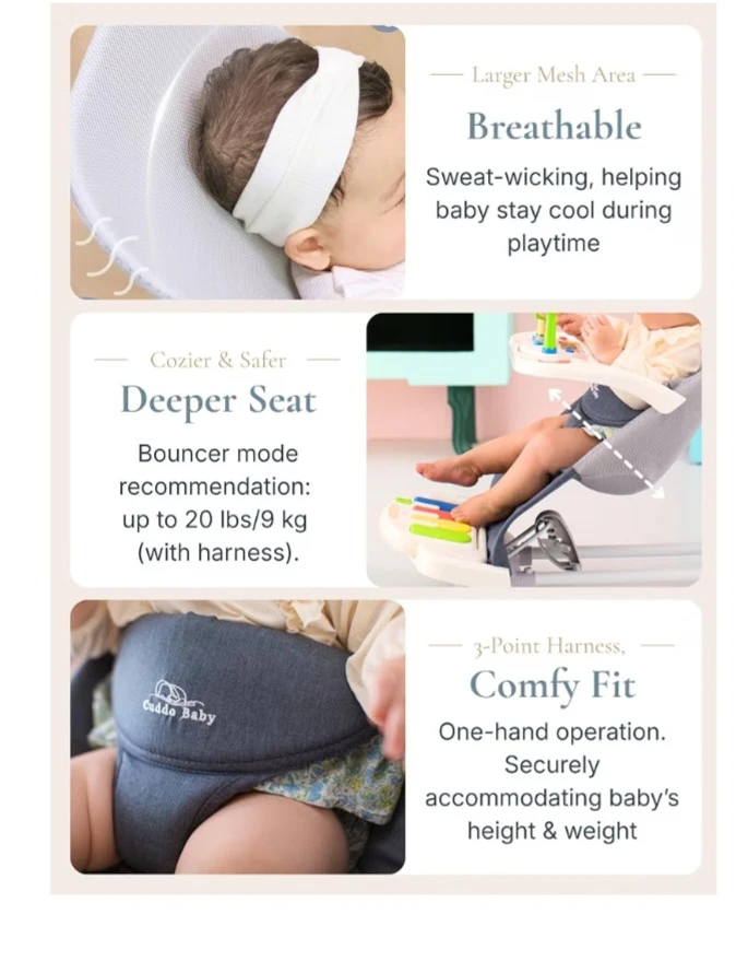 Cuddo Baby Versatile Bouncer and Activity Chair - photo 4