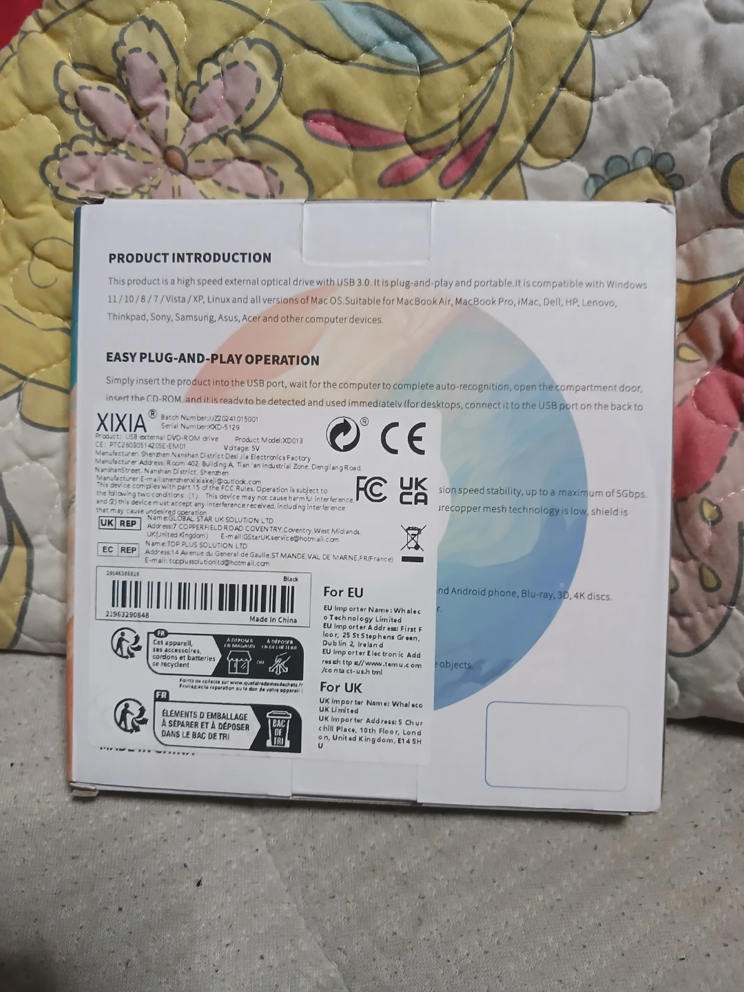XIXA 8-In-1 External CD/DVD Drive USB 3.0 - photo 2