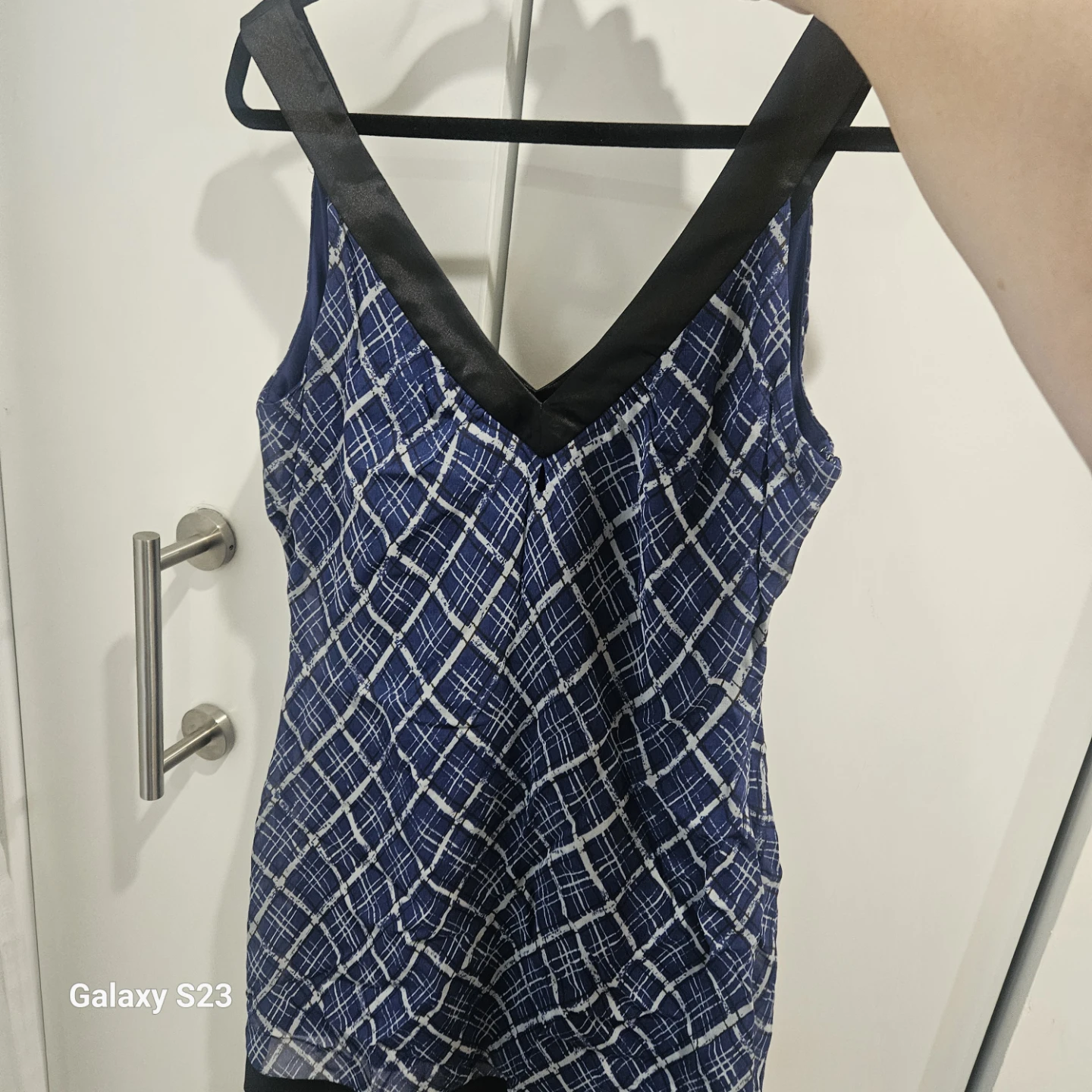 Guess Sleeveless Blue Plaid Dress - photo 2