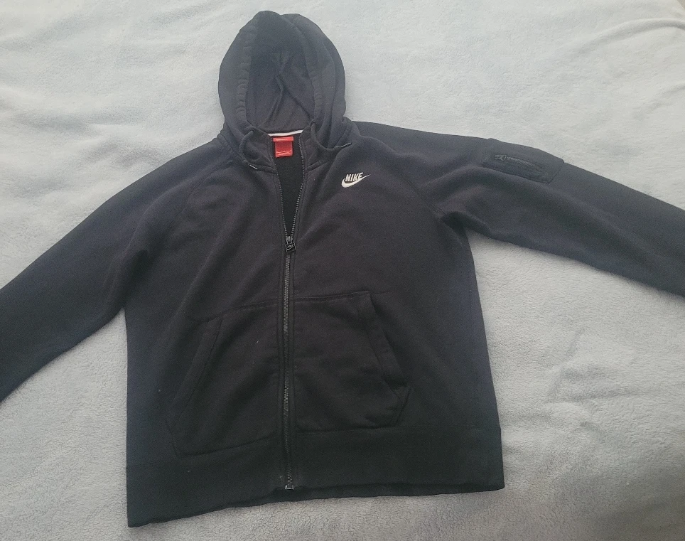 Unisex Nike Black Zip-Up Hoodie