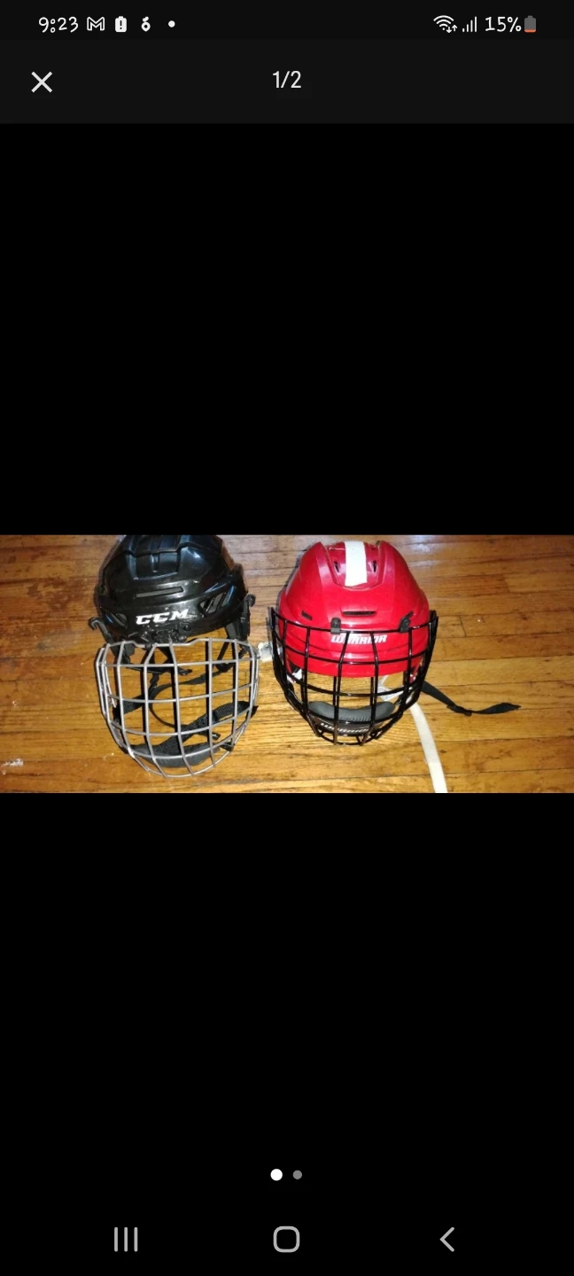 CCM and warrida kids helmet