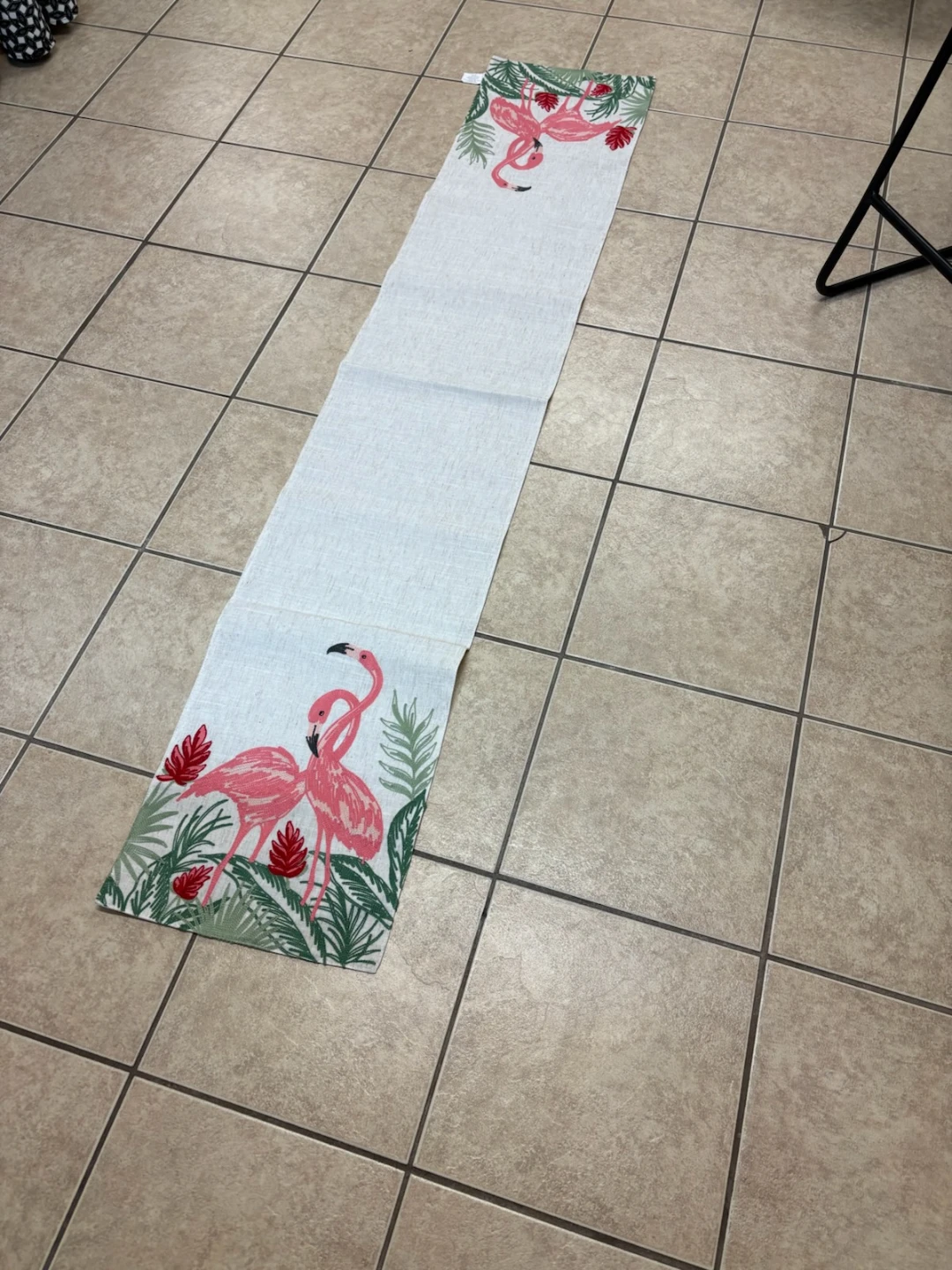Flamingo Print Table Runner