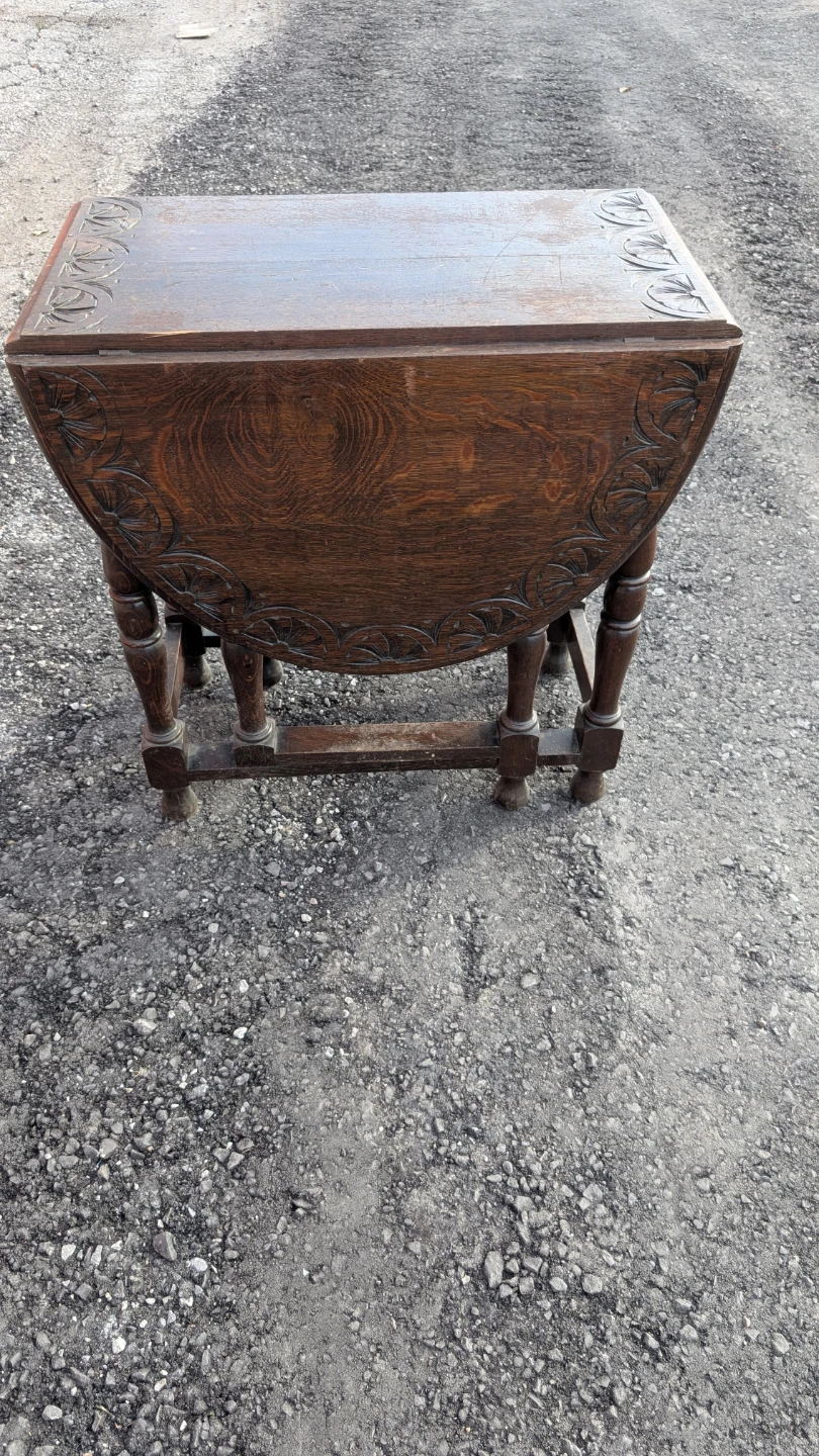 Vintage Oak Gateleg Table - photo 4