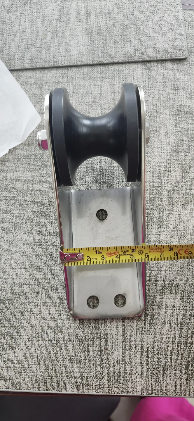 Stainless Steel Marine Anchor Roller 32mm Slot for Yacht Fishing - photo 3