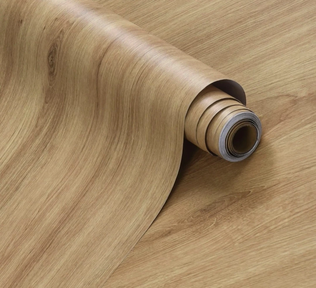 Light Brown Oak Grain Peel & StickWallpaper 15.74"x118"