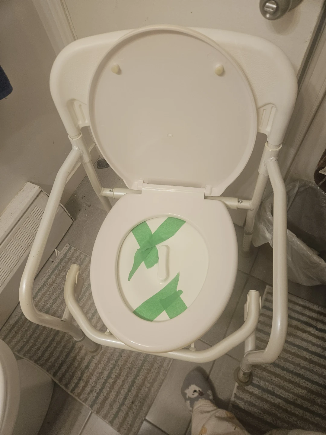 Folding Toilet Safety Rail and Commode Chair - photo 2