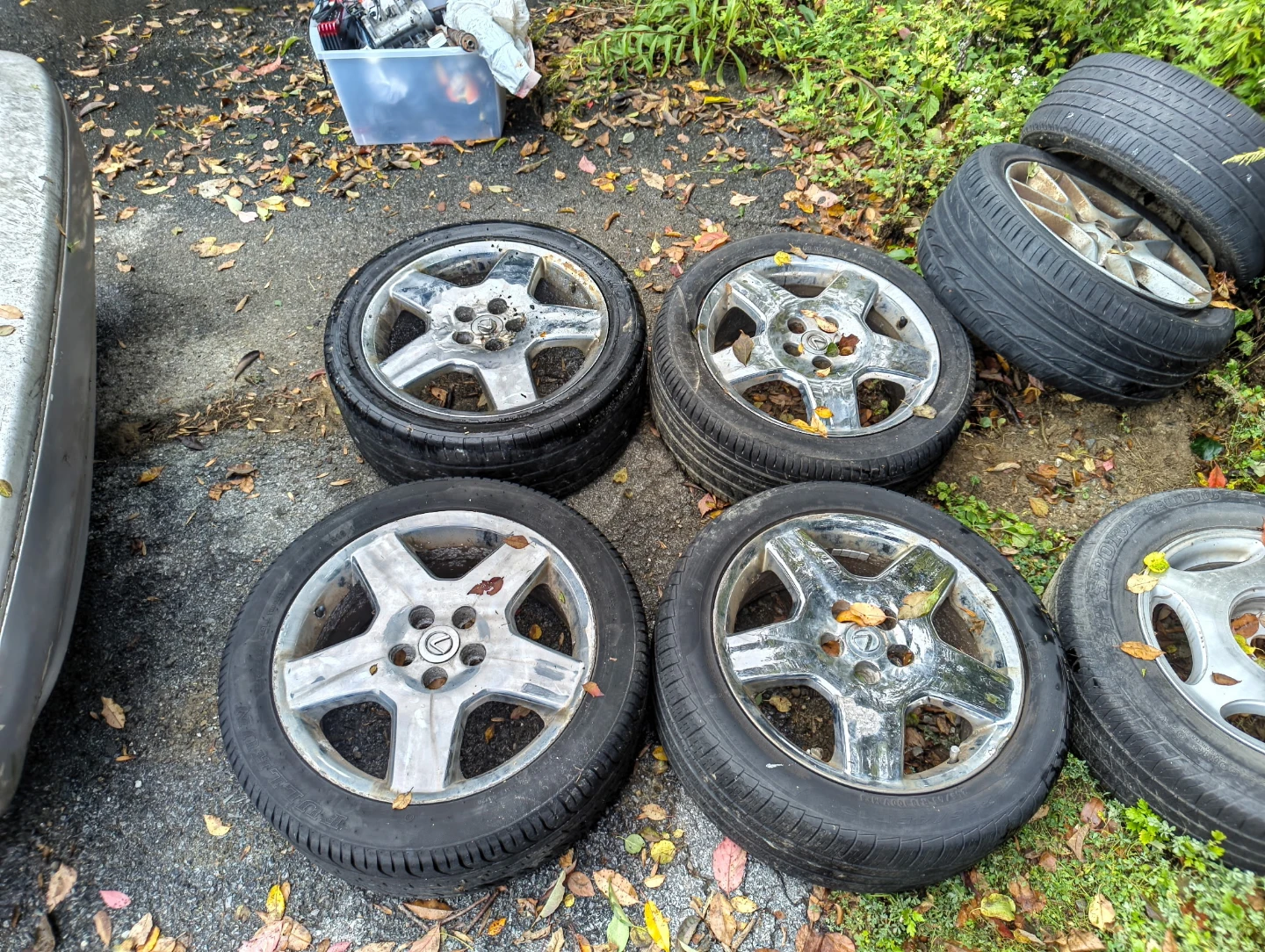 Ls430 Lexus Chrome Wheels with Tires 245/45R18