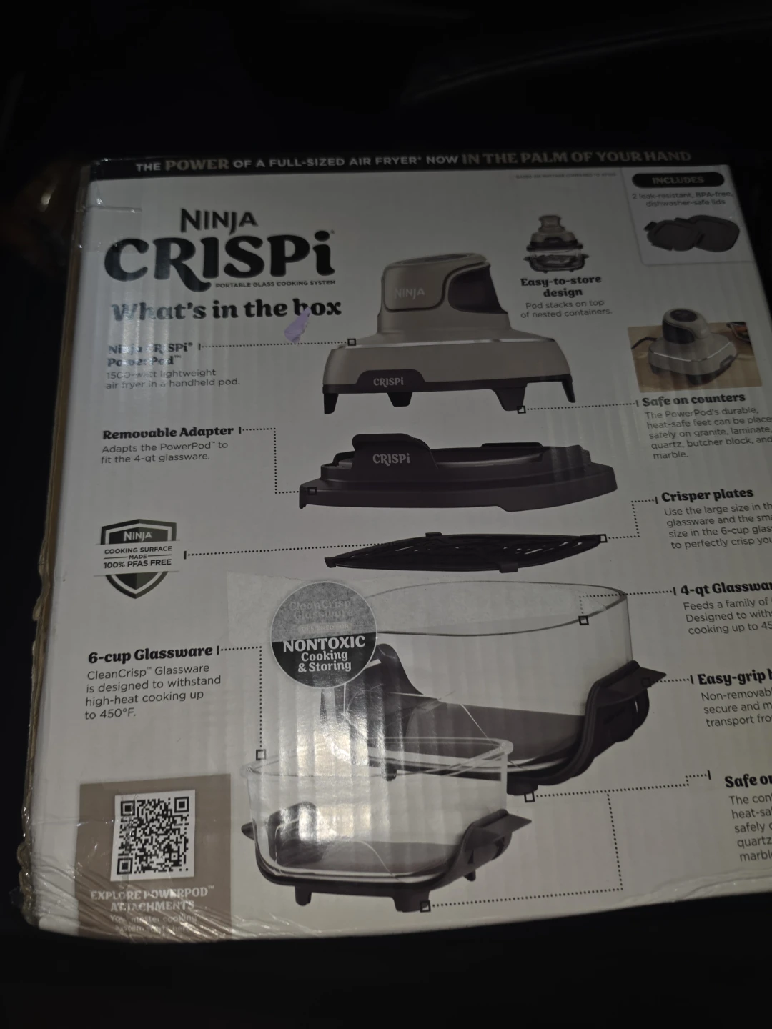 Ninja CRISPi Portable Glass Cooking System
