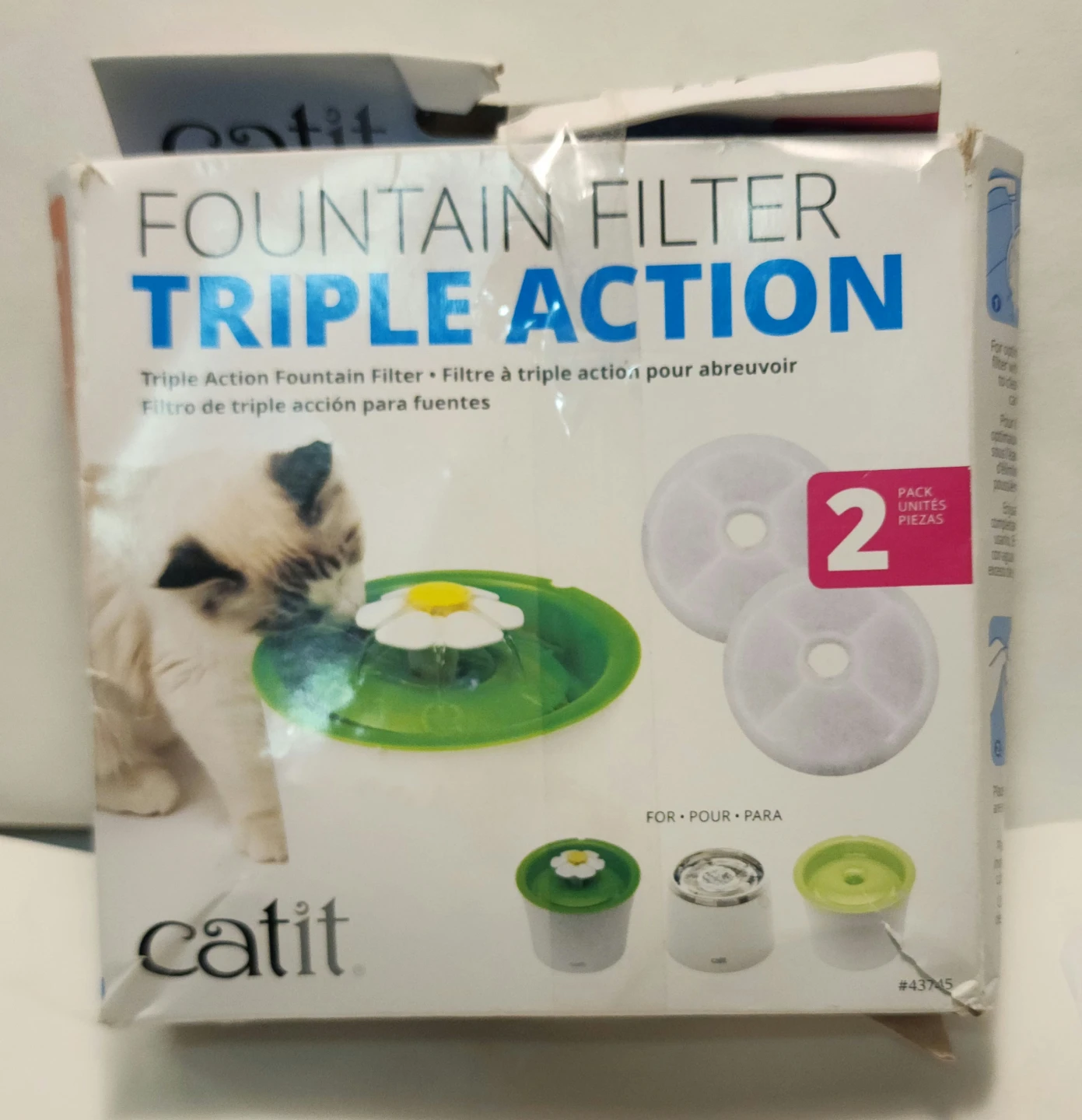 Catit Triple Action Fountain Filters 2-Pack