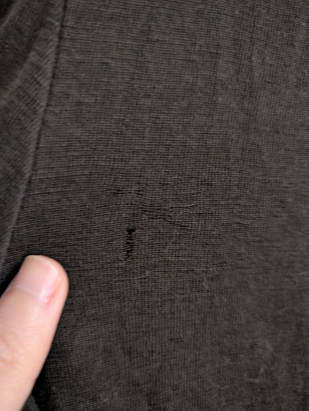 Zara Brown Button-Down Cardigan some holes - photo 2