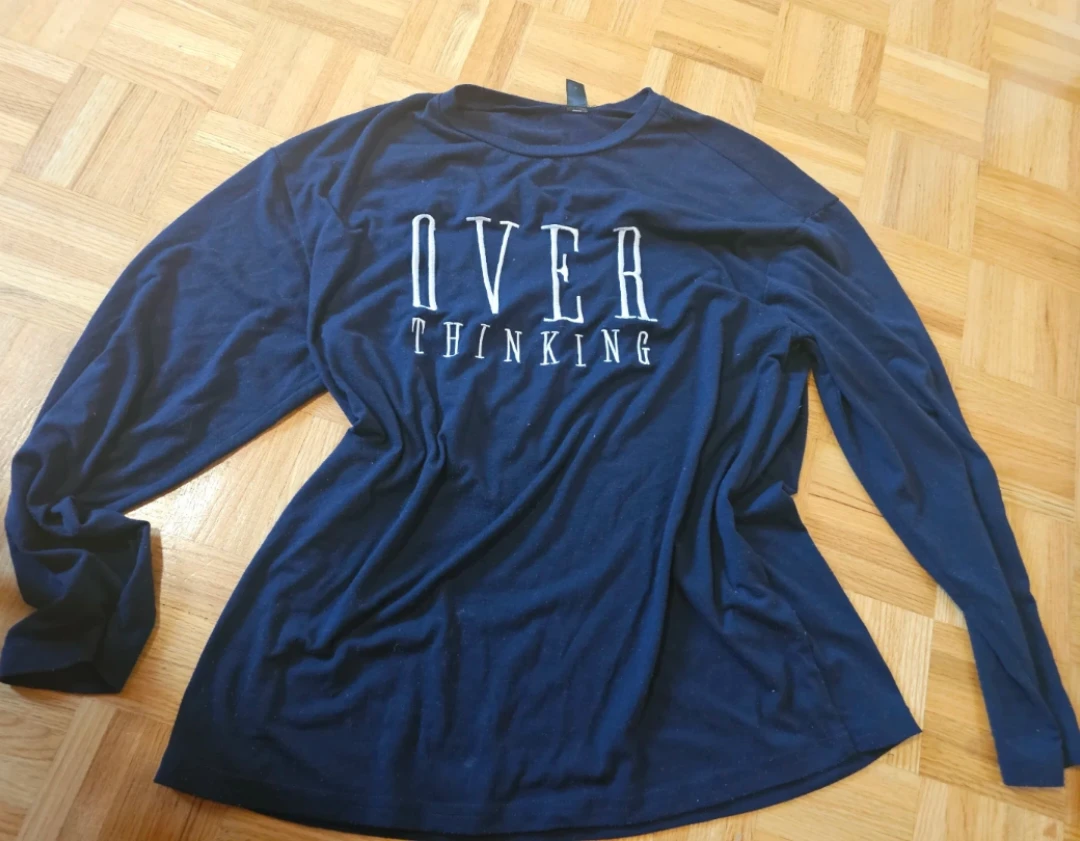 DARK BLUE Long-Sleeve Shirt (oversized) - photo 2