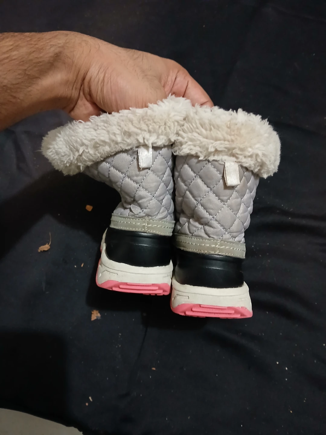 Carter's Kids Quilted Faux Fur Winter Boots Size 10 - photo 2