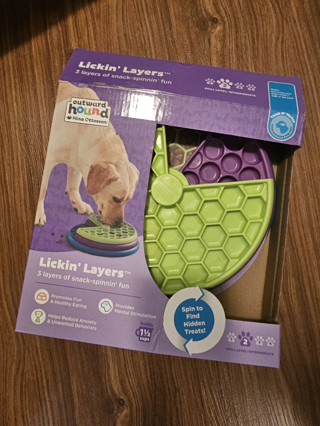Outward Hound Nina Ottosson Lickin' Layers Dog Puzzle
