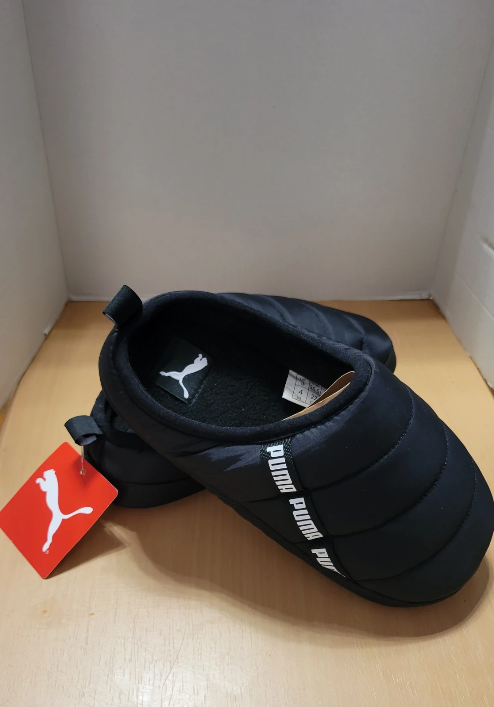 Puma Scuff Jr Slippers Black Size 4C