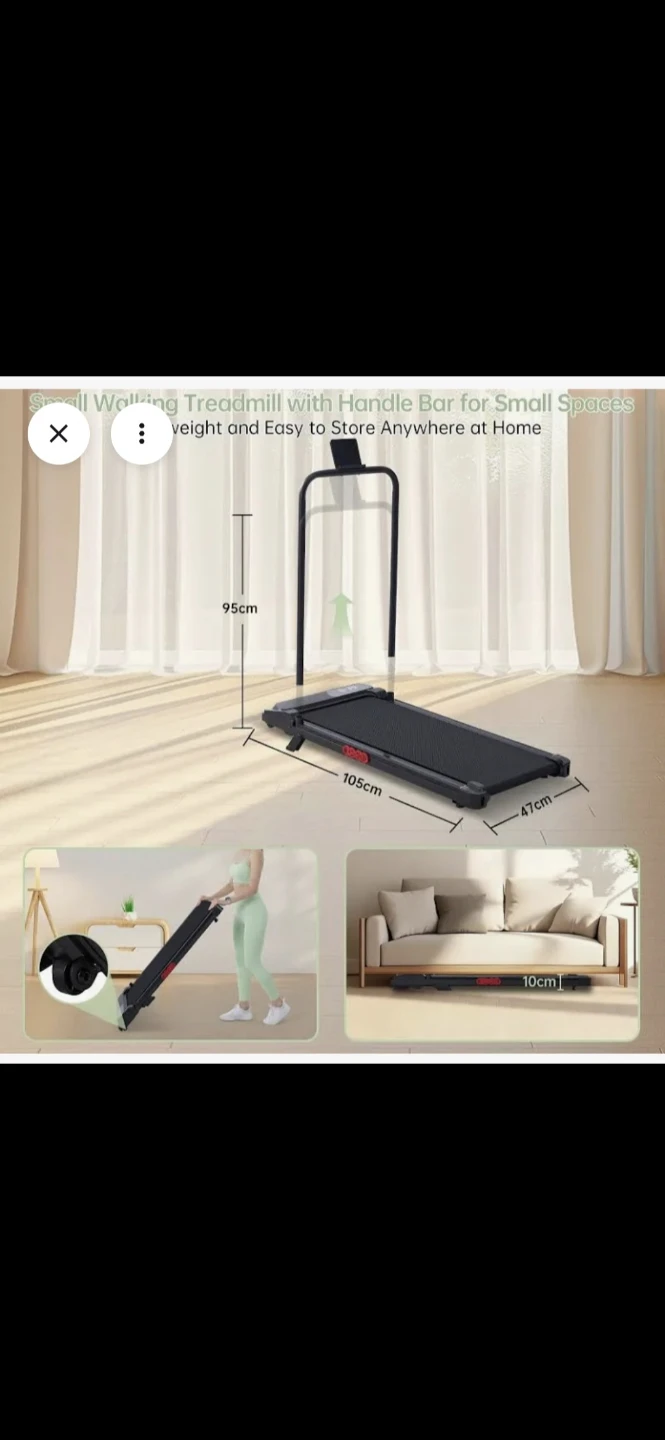 Compact Folding Walking and Running Treadmill - photo 4