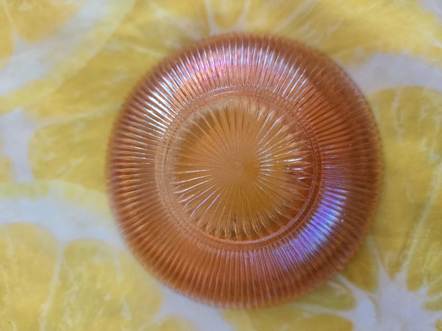 Vintage Imperial  Carnival Glass Berry Bowl - Prism & Daisy Band - photo 3